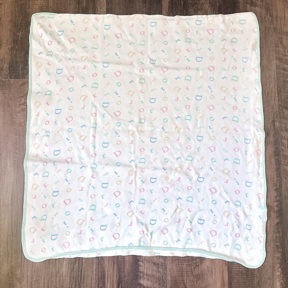 Vintage Baby Dior Cotton Blanket - Silk Lined